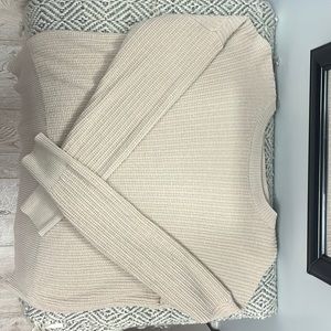 Cream lightweight sweater